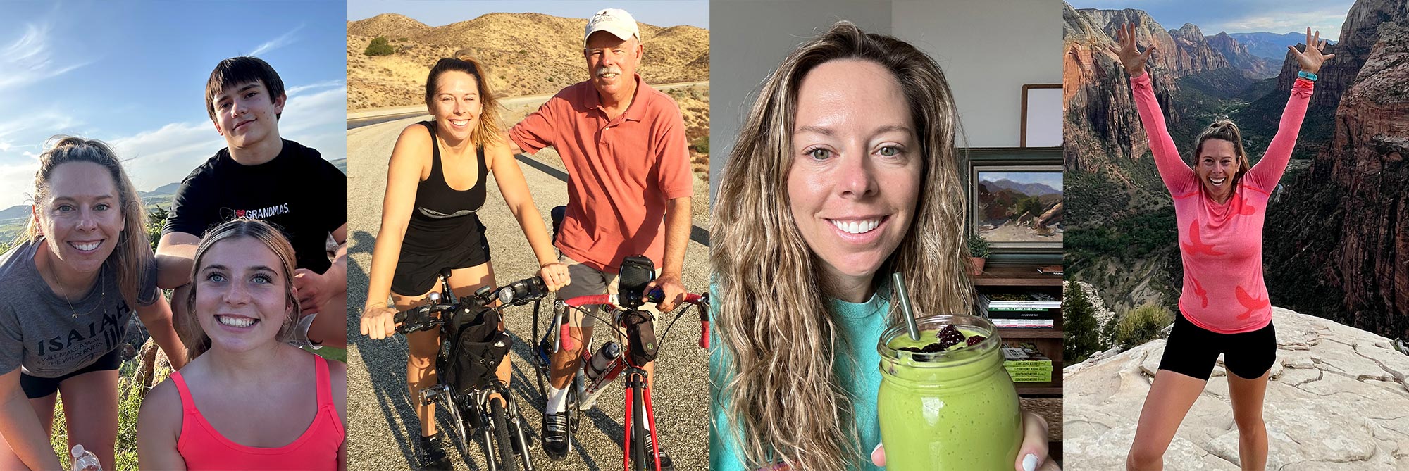 Photo collage of Jen Hansard after doing the 21-day cleanse detox.