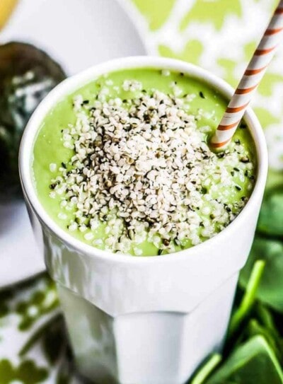 Healthy breakfast smoothie for brain food.